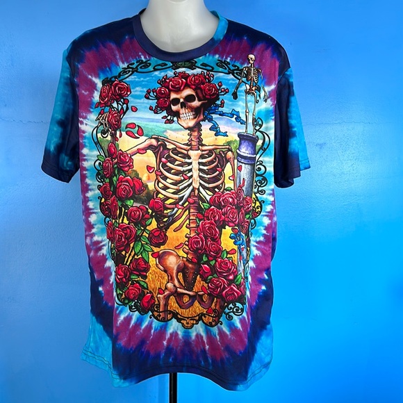 Grateful Dead Other - Grateful Dead Short Sleeve Colorful Skeleton T-Shirt Size XXL
